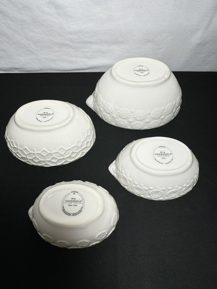 Threshold 4 Nesting Measuring Cups With Pour Spout Stoneware