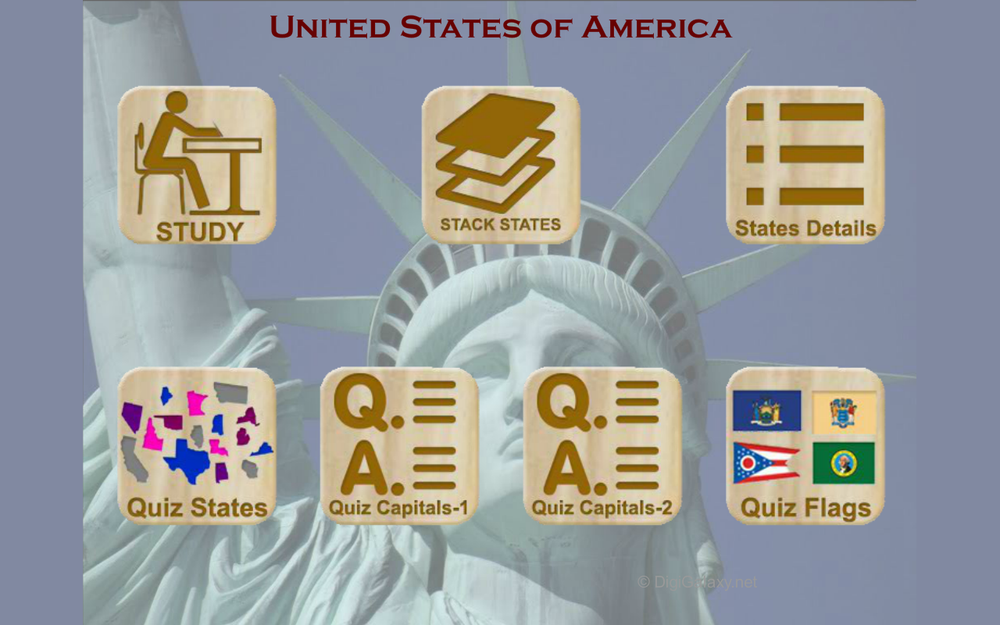 United States Map Quiz Game - Study Practice Quiz (Windows or Mac)