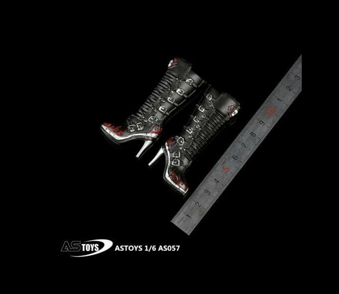 1/6 Motorcycle Heels Boots PEG BASED For 12" Female Action Figure