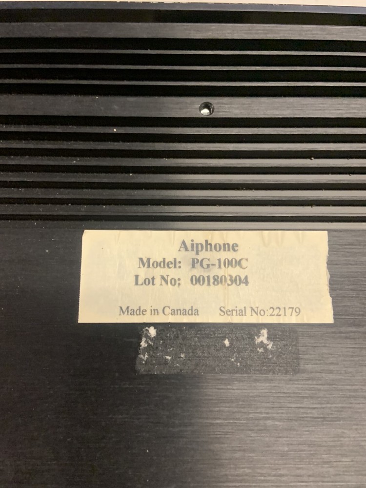 Aiphone PG-100C 100 Watt Paging Amplifier with Built-In MC-A/A