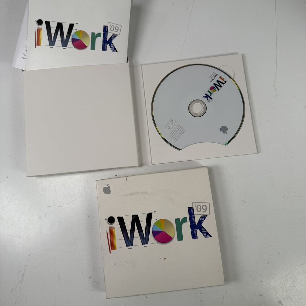 Apple iWork '09 Install DVD Software Suite for Mac - Pages, Numbers, Keynote