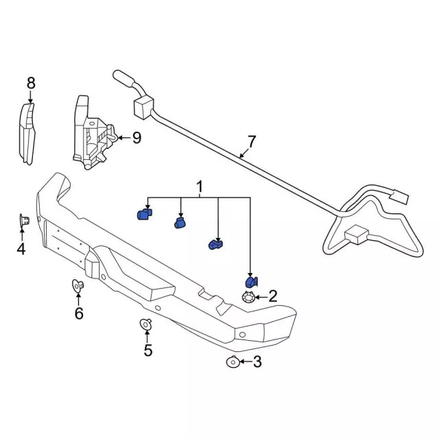 Genuine Ford Sensor KU5Z15K859AAPTM