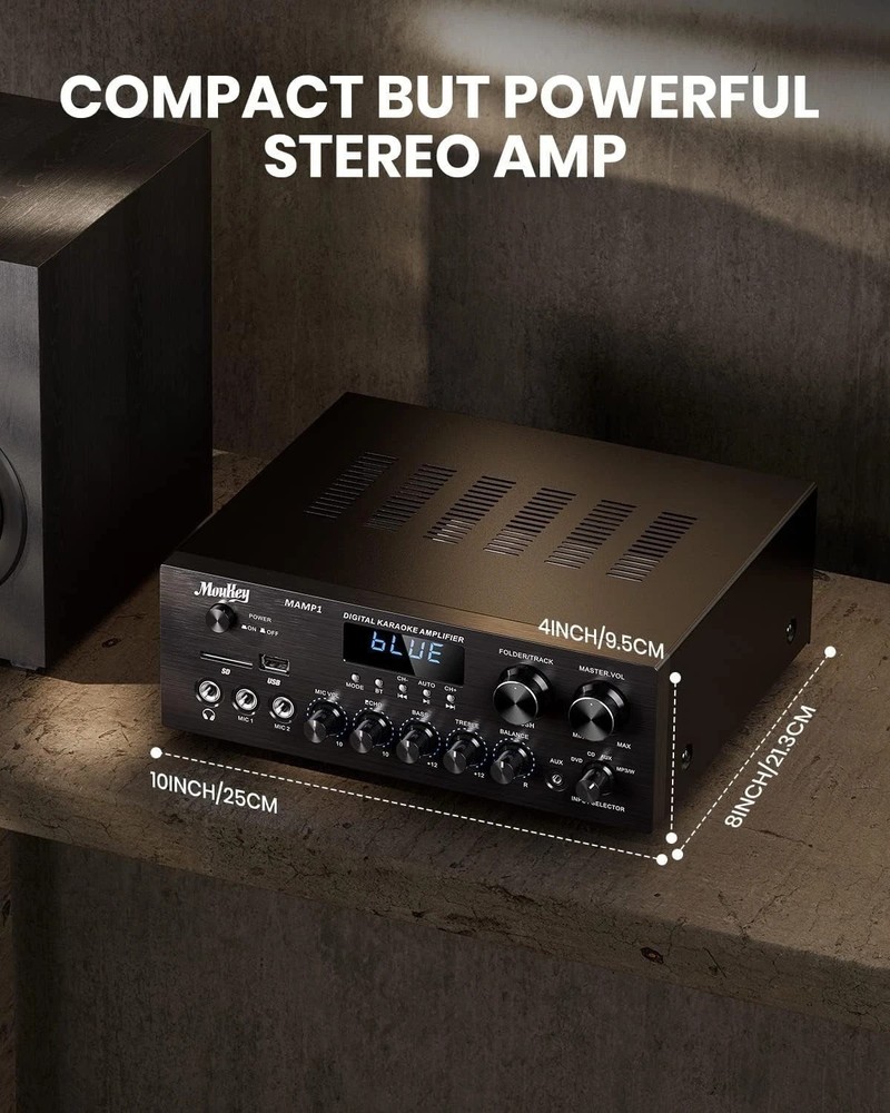 Bluetooth Stereo Receiver with HD LED Display