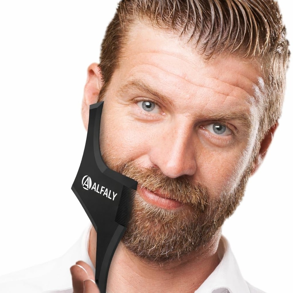 Alfaly Beard Shaper Kit - Premium Lineup and Guide Tool for Precise Small