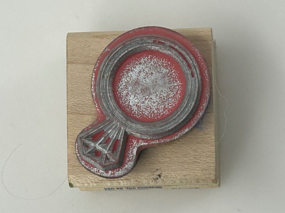Stampabilities Rubber Stamp Diamond Engagement Ring Crafting