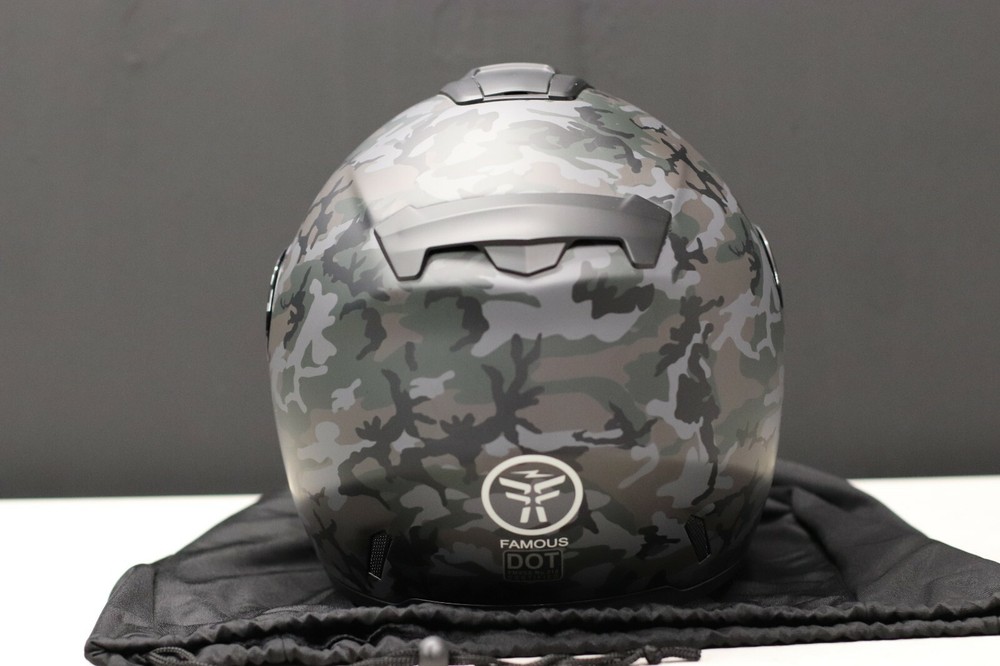 FAMOUS HELMETS PRO - DOT CERTIFIED........... CAMOUFLAGE *M* Medium