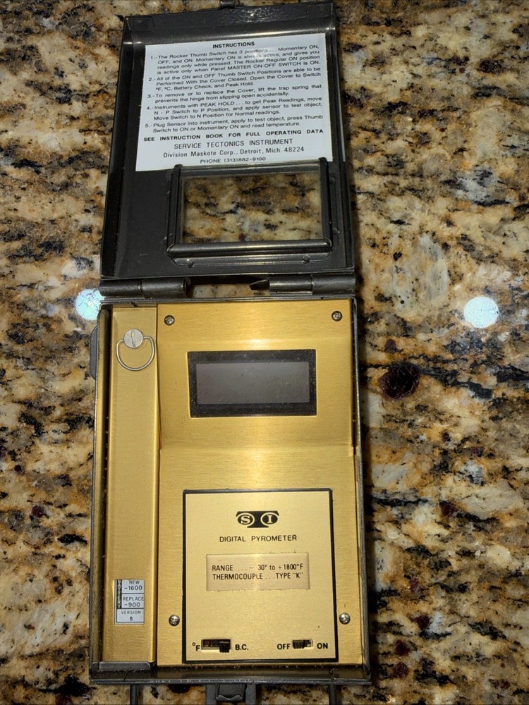Service Tectonic Model STI- Industrial Digital Pyrometer Range -30-+1800 Degrees