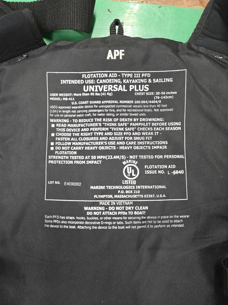 MTI Life Jacket (PFD)