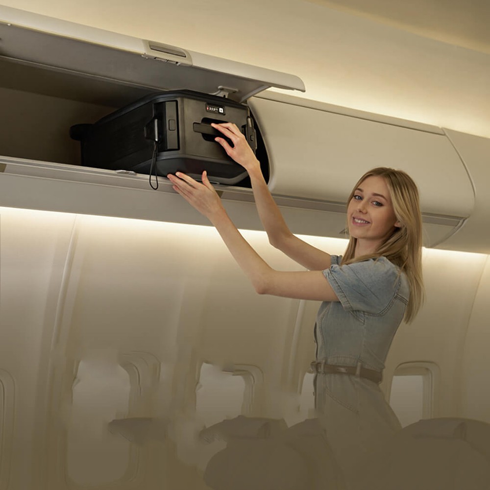 20" ELECTRIC SMART RIDEABLE SUITCASE 31L LUGGAGE SCOOTER FOR TRAVEL APP CONTROL~