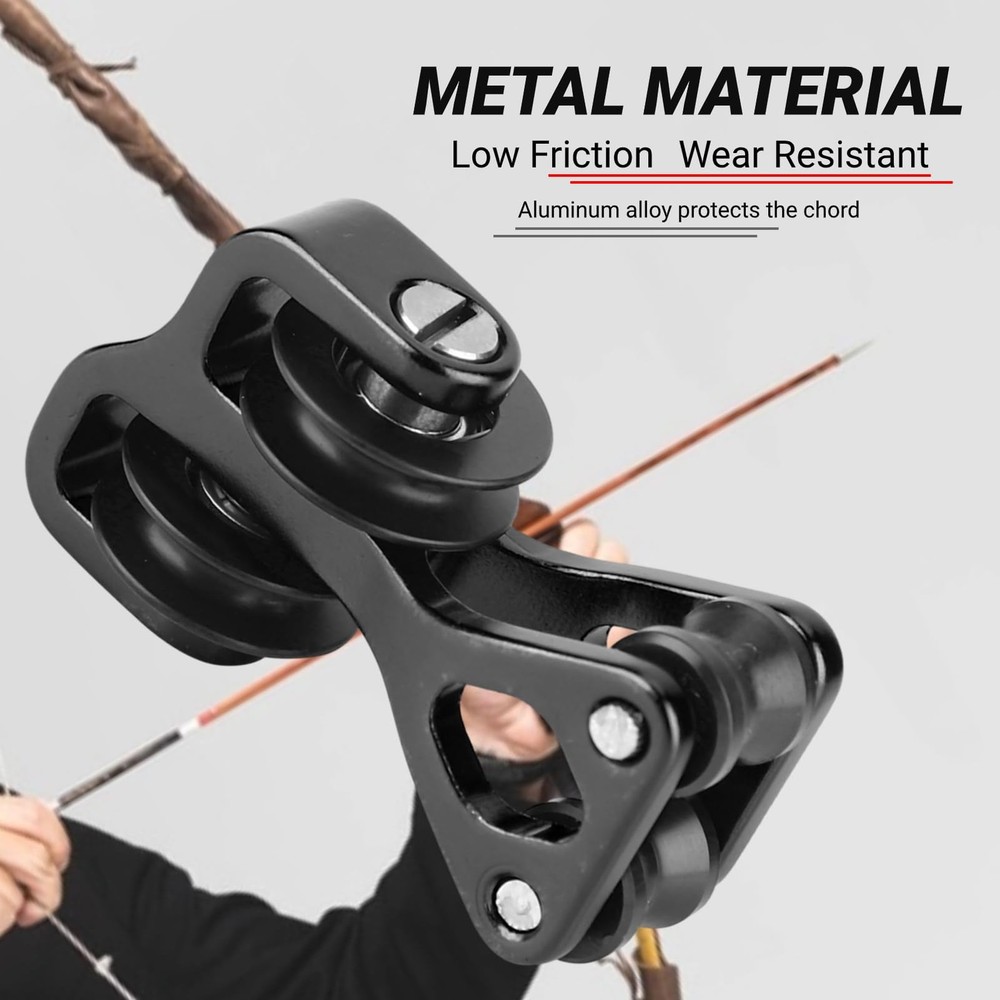 Archery Cable Slide Roller, Aluminium Alloy String Slide Stabilizer for Bow S...
