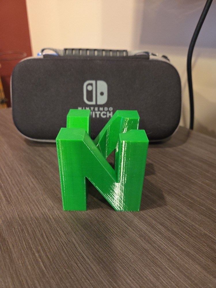 nintendo 64 controller stand holder logo Green