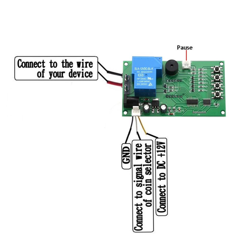 Digital Time Relay/Timer Control Board Power Supply For Arcade Vending Machine b