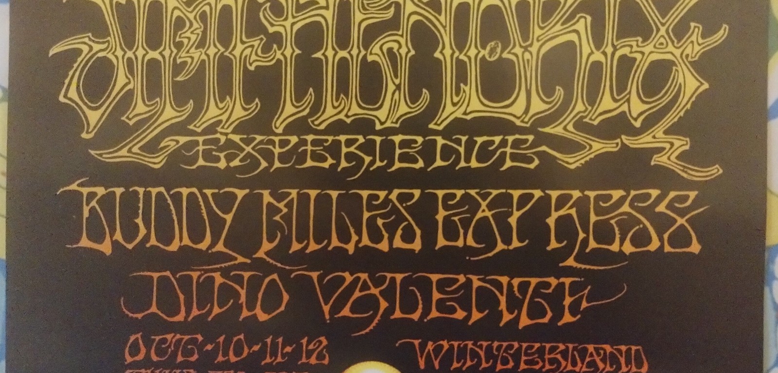 Jimi HendriX BuDDY MiLeS BG140-2 BiLL Graham FiLLmore WinterLand 1968 PoSter