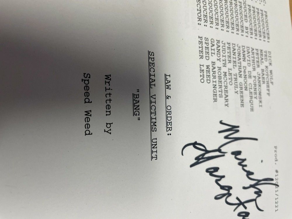 Original script from Law and Order TV shiow