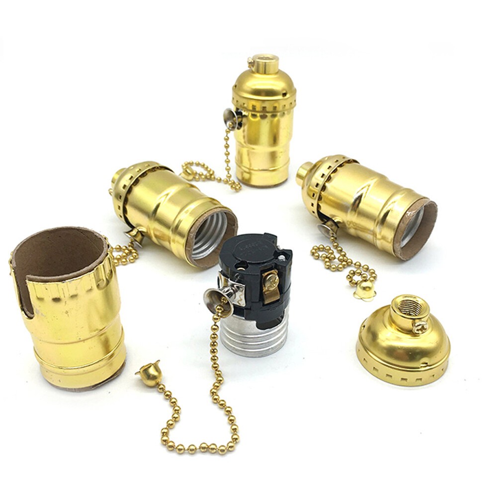 1/2/4Pcs Pull Chain Light Bulb Lamp socket Replacement switch E27 E26 3 Way 250W