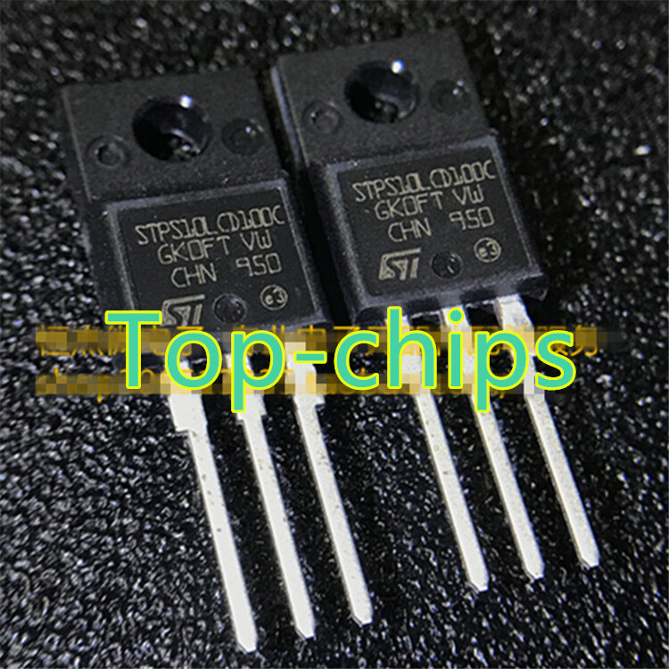 (5PCS) STPS10LCD100C TO220F  new