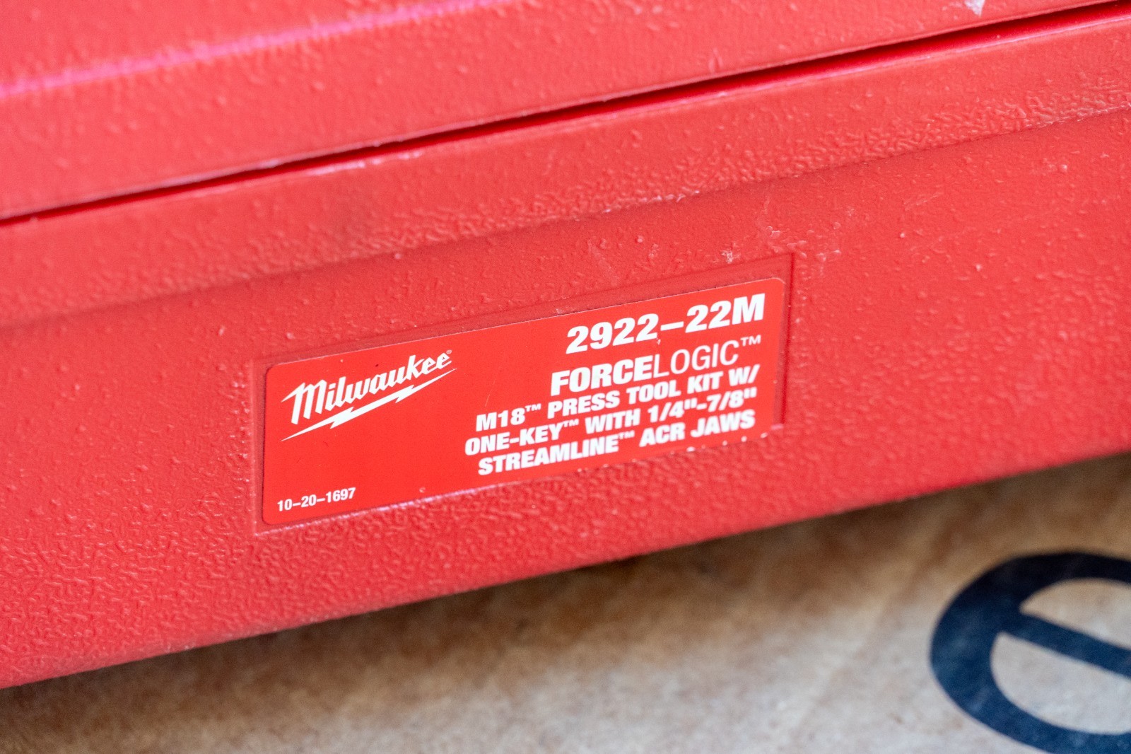 Milwaukee 2922-22M Press Tool Kit w/ One-Key with 1/4”-7/8” Streamline ACR Jaws