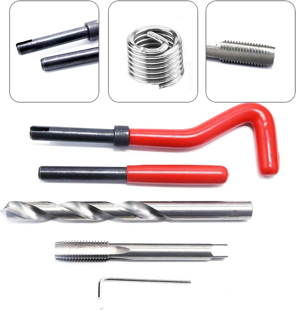 Durable 30-Piece M10 Thread Insert Kit - Essential for Automotive Repairs