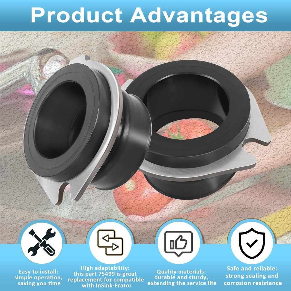 𝟮𝟬𝟮𝟯 𝙐𝙋𝙂𝙍𝘼𝘿𝙀 75499 Flex Coupler Garbage Disposal Parts Compatible ...