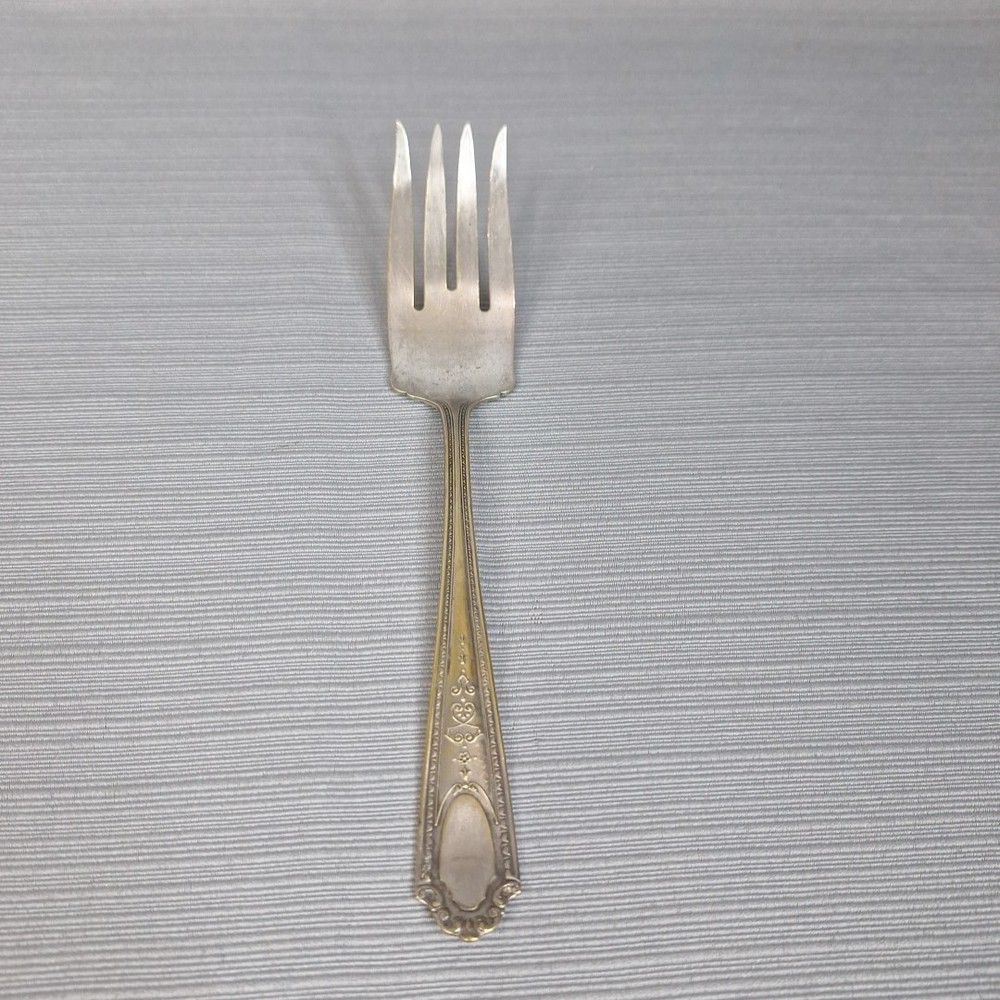Vintage Standard Silverplate Flatware Serving Fork Meat 8.5"