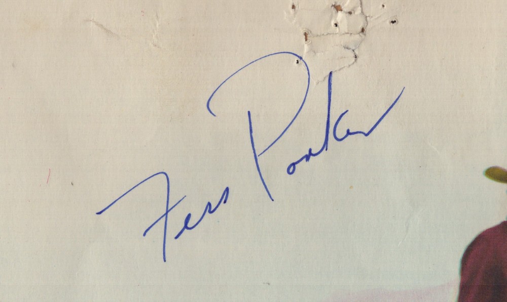 FESS PARKER - LOBBY CARD SIGNED