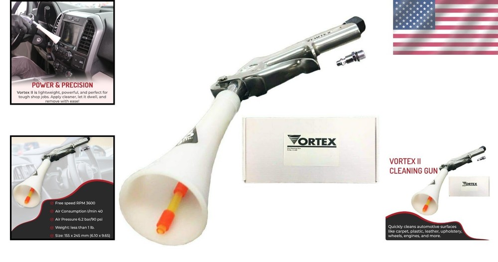 High-Impact Vortex II Air Cleaning Tool – Powerful & Versatile for Every Surface