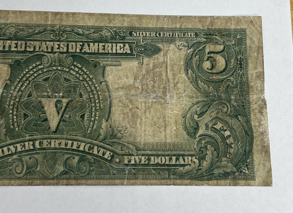 1899 $5 Silver Certificate "Chief" Note Speelman/White