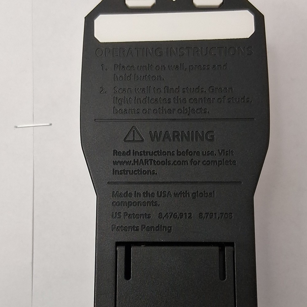 HART Stud Finder Wall Scanner Plastic White Black Blue