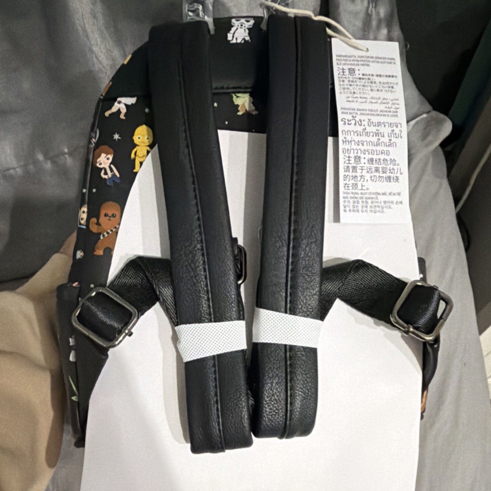 Loungefly Star Wars Disney Mini Backpack Black Multicolor Character Print