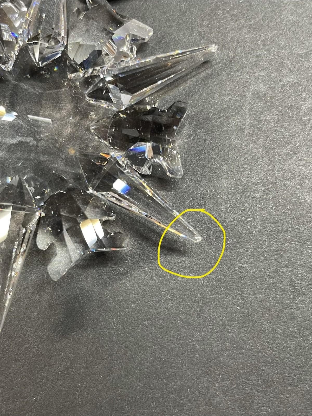 Swarovski Crystal 2002 Large Annual Edition Christmas Holiday Ornament 288802