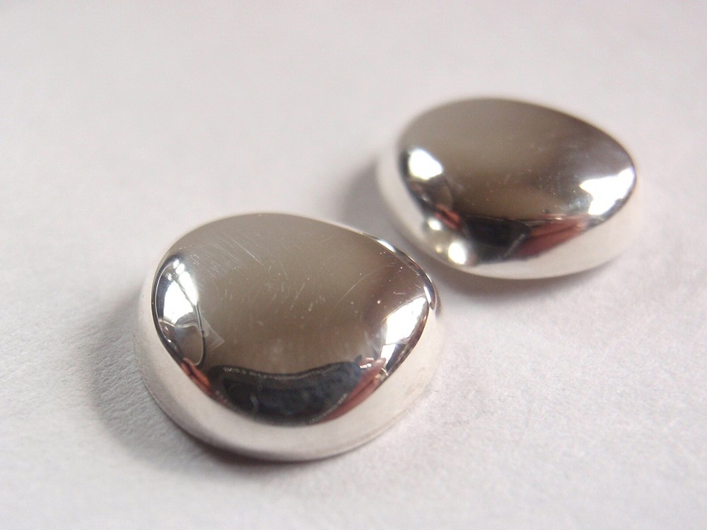 Triad 925 Sterling Silver Stud Earrings with Soft Corners