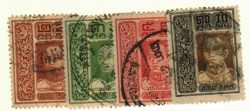 Thailand #145-6, 166-7 used