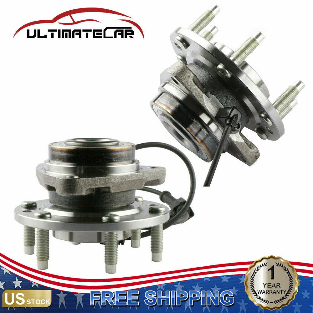 Front Pair (2) Wheel Hub Bearing Assembly For 02-09 GMC Envoy Chevy Trailblazer