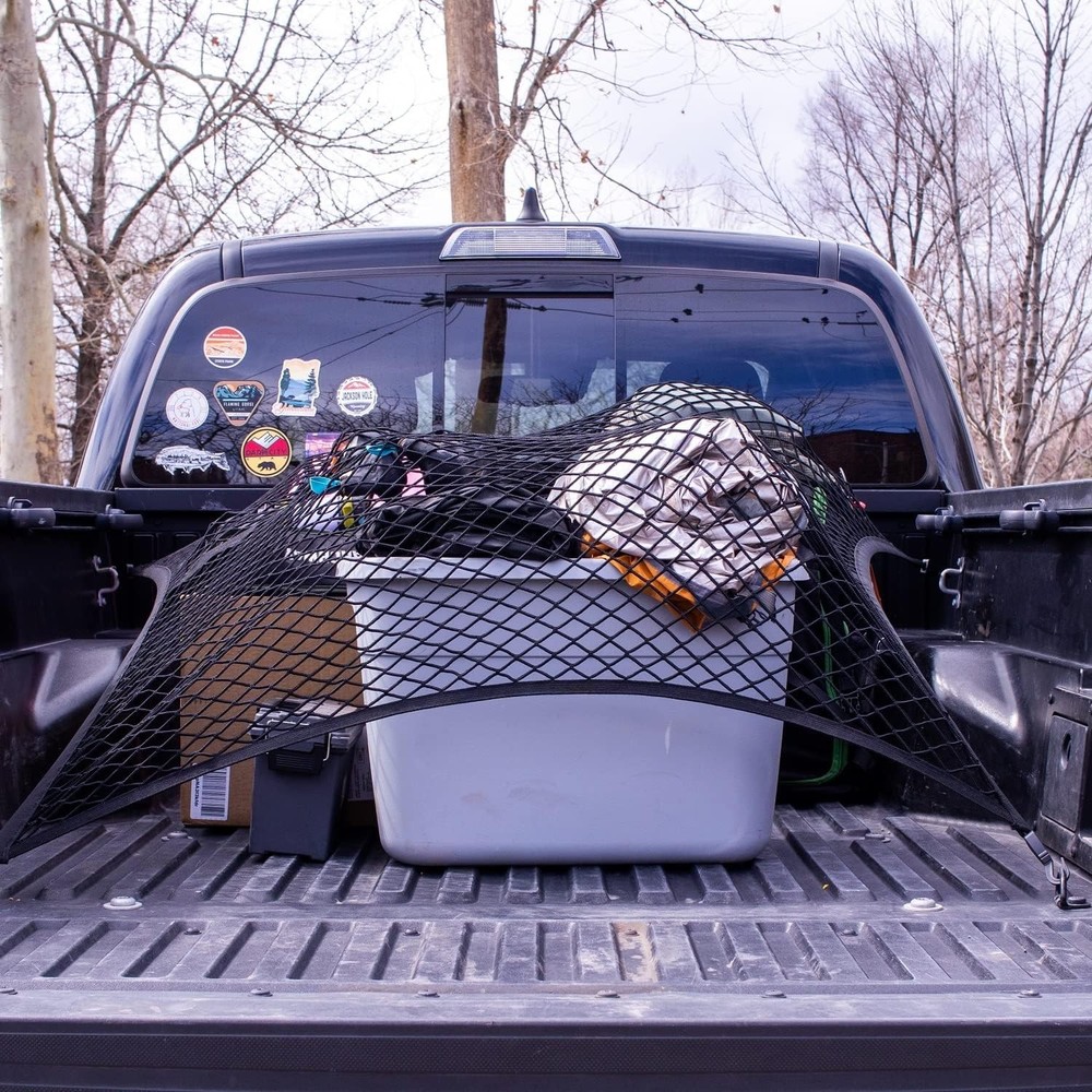 Highly Elastic Cargo Net 2 Pack Big Size 4x4 and Small Size 2.6x2 for Versatile