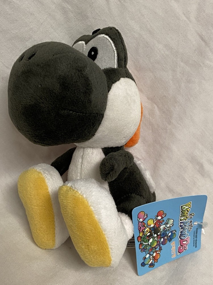 KPS Sanei Mario Yoshi’s Island DS 5” Black Yoshi Plush Toy Nintendo 2009