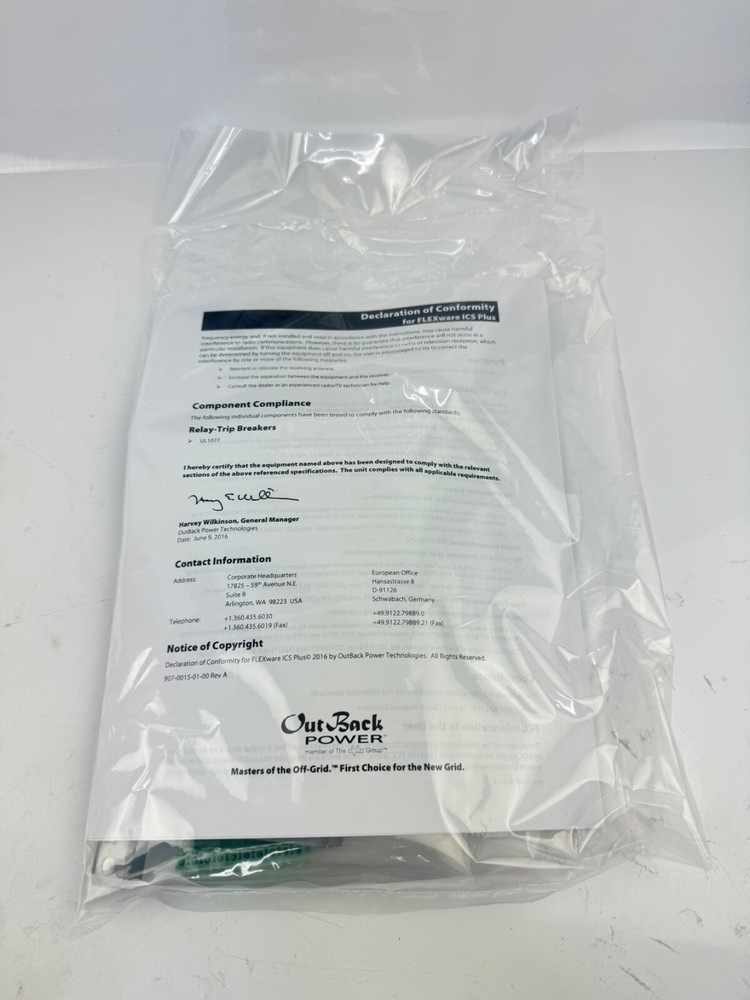 OutBack Power BKR-CTRL-DC ICS Plus Breaker Control Module