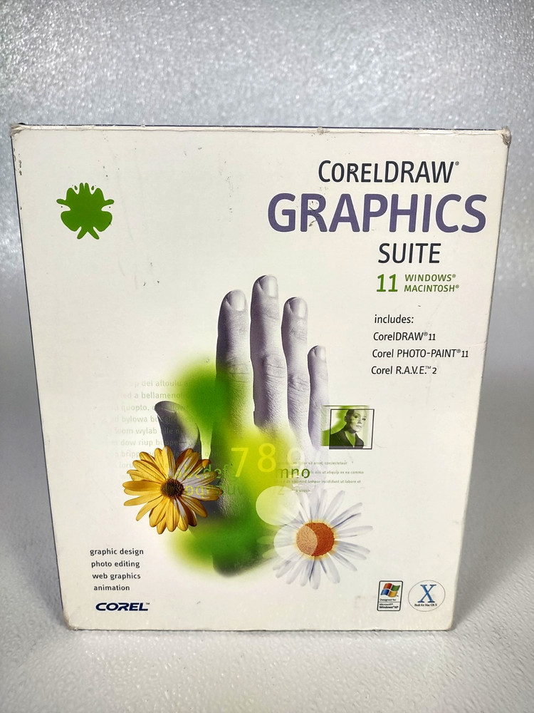 NOB Corel Draw Graphics Suite 11 (Retail) - Full Version for Mac, Windows