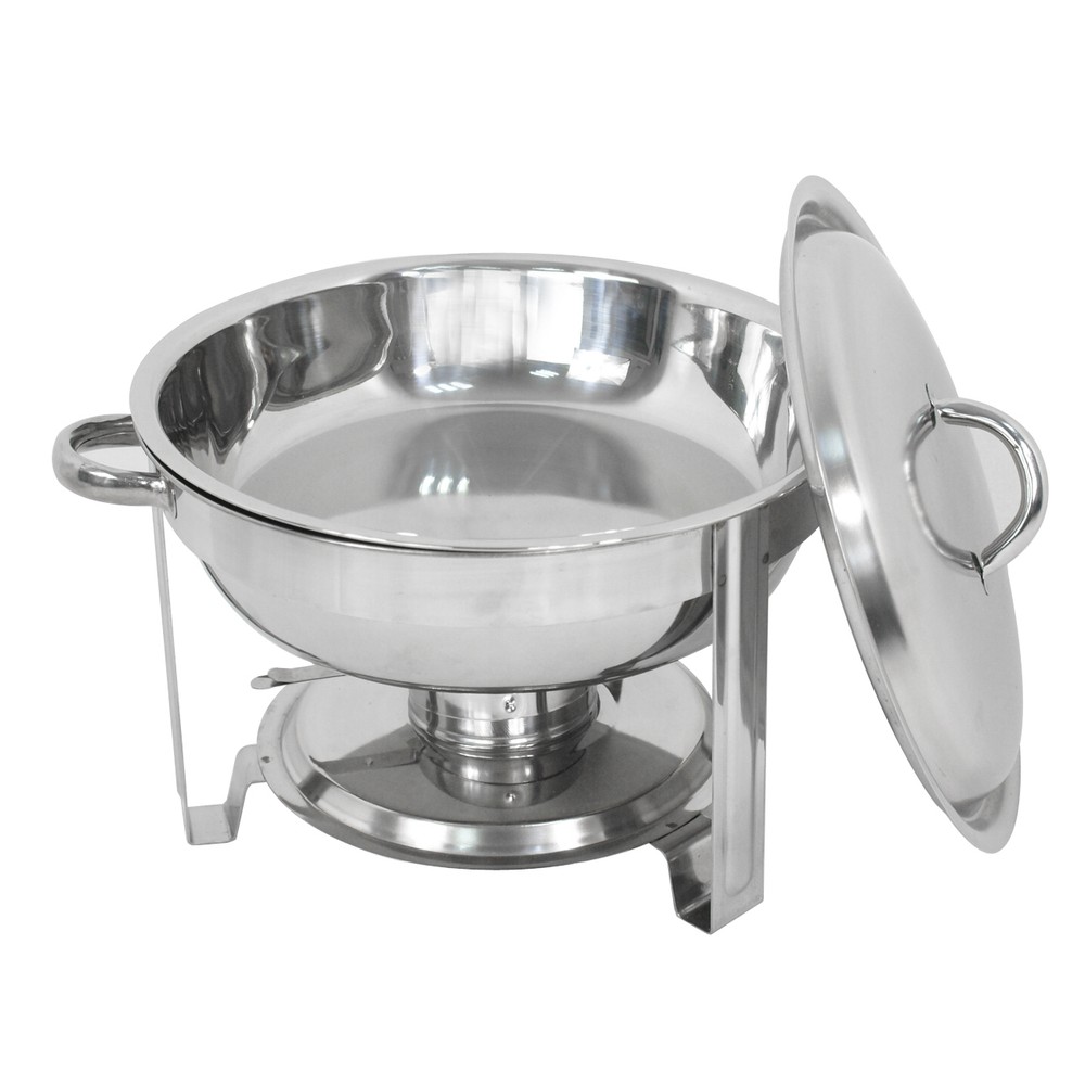 Lot 5~5 Quart Stainless Steel Rectangular Chafing Dish Full Size Buffet Catering