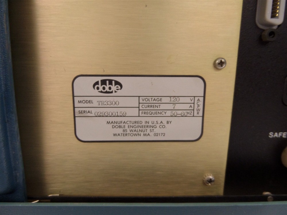 Doble TR3300 Digital Circuit Breaker Test System