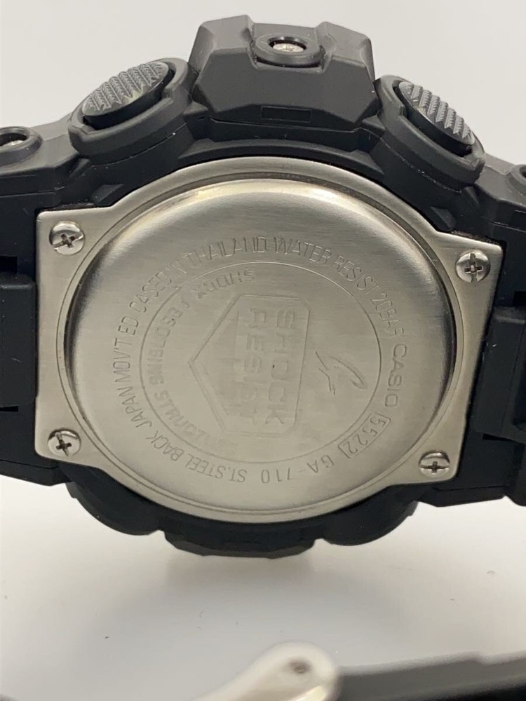 CASIO Quartz Watch Digital Analog Rubber BLU BLK Polyurethane GA 710