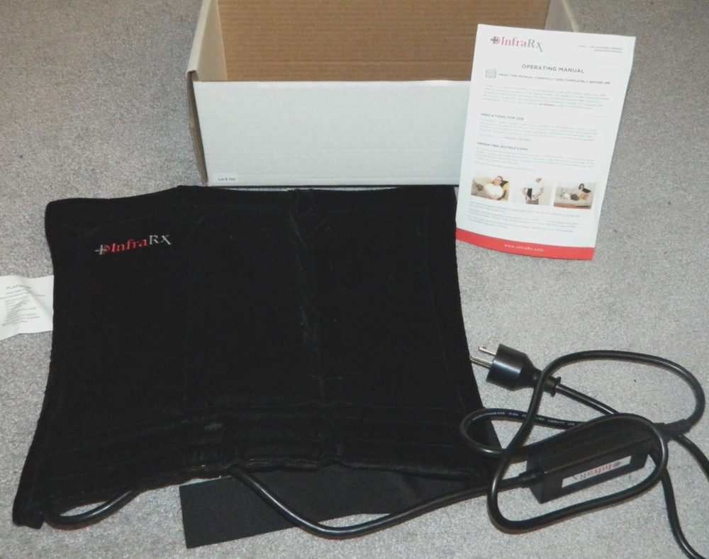 InfraRX 3-Panel Infrared Heating Pad in Box with Paperwork