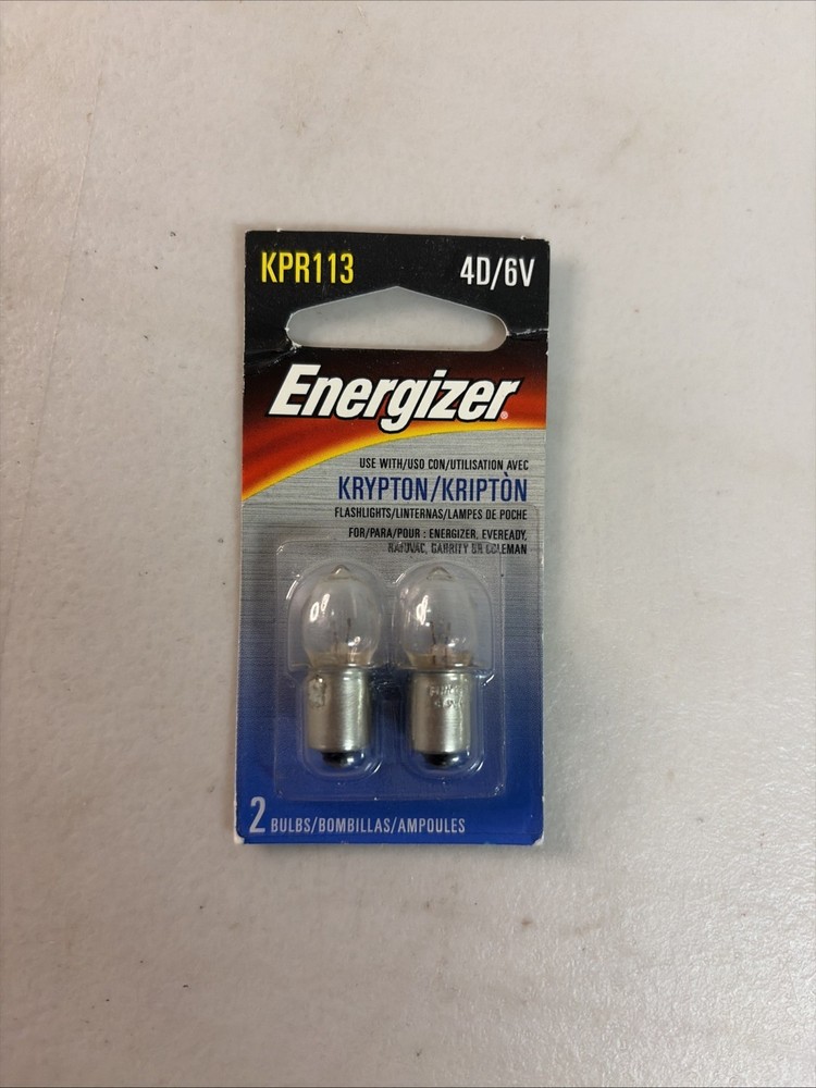 NEW 4 Pack Energizer KPR103 3D Krypton Flashlight Bulbs