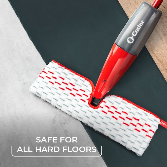 Microfiber spray mop, reusable and machine washable