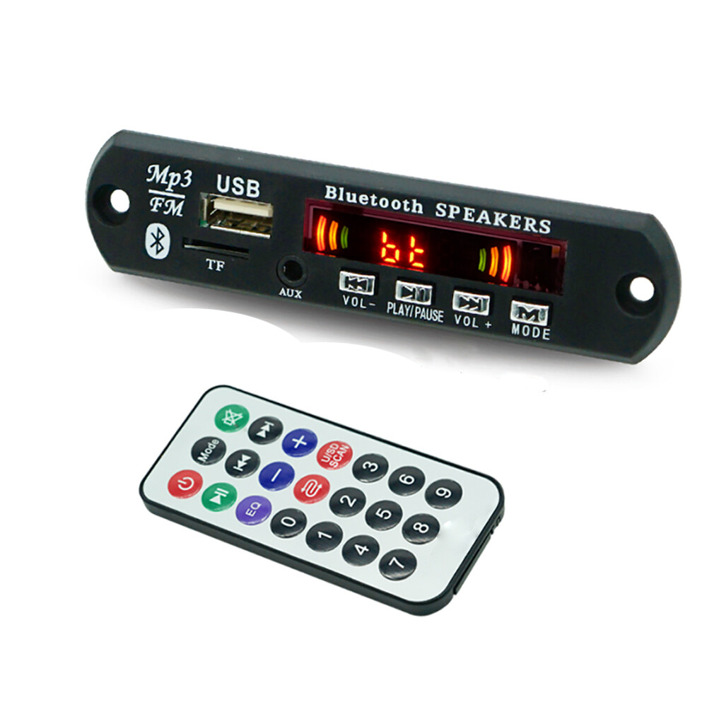 3x Wireless Bluetooth MP3 12V WMA Decoder Board Audio Module USB Radio+Battery