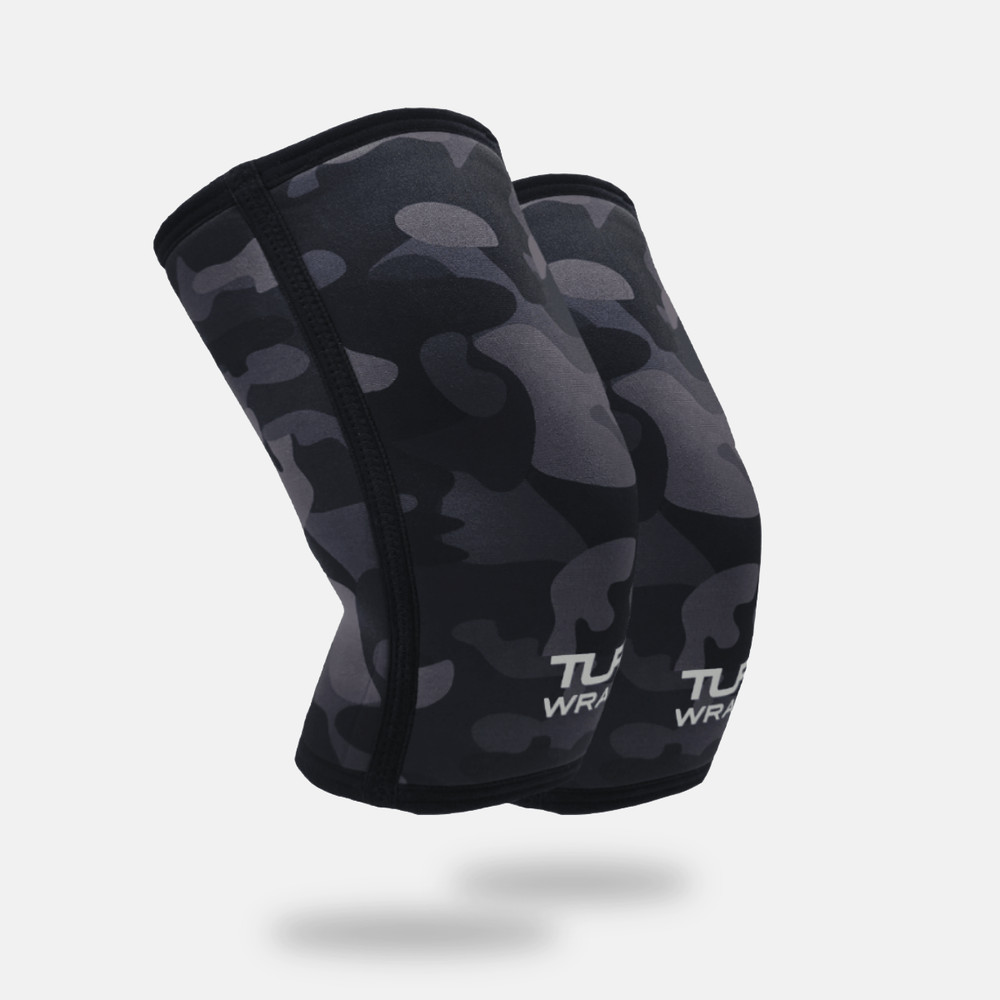 TUFF 7mm Competition Knee Sleeves (Black Camo)