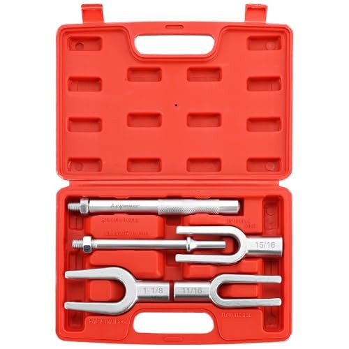 Pickle Fork Ball Joint Separator Set | 5PCS Pickle Fork Tool Set, Ball Red