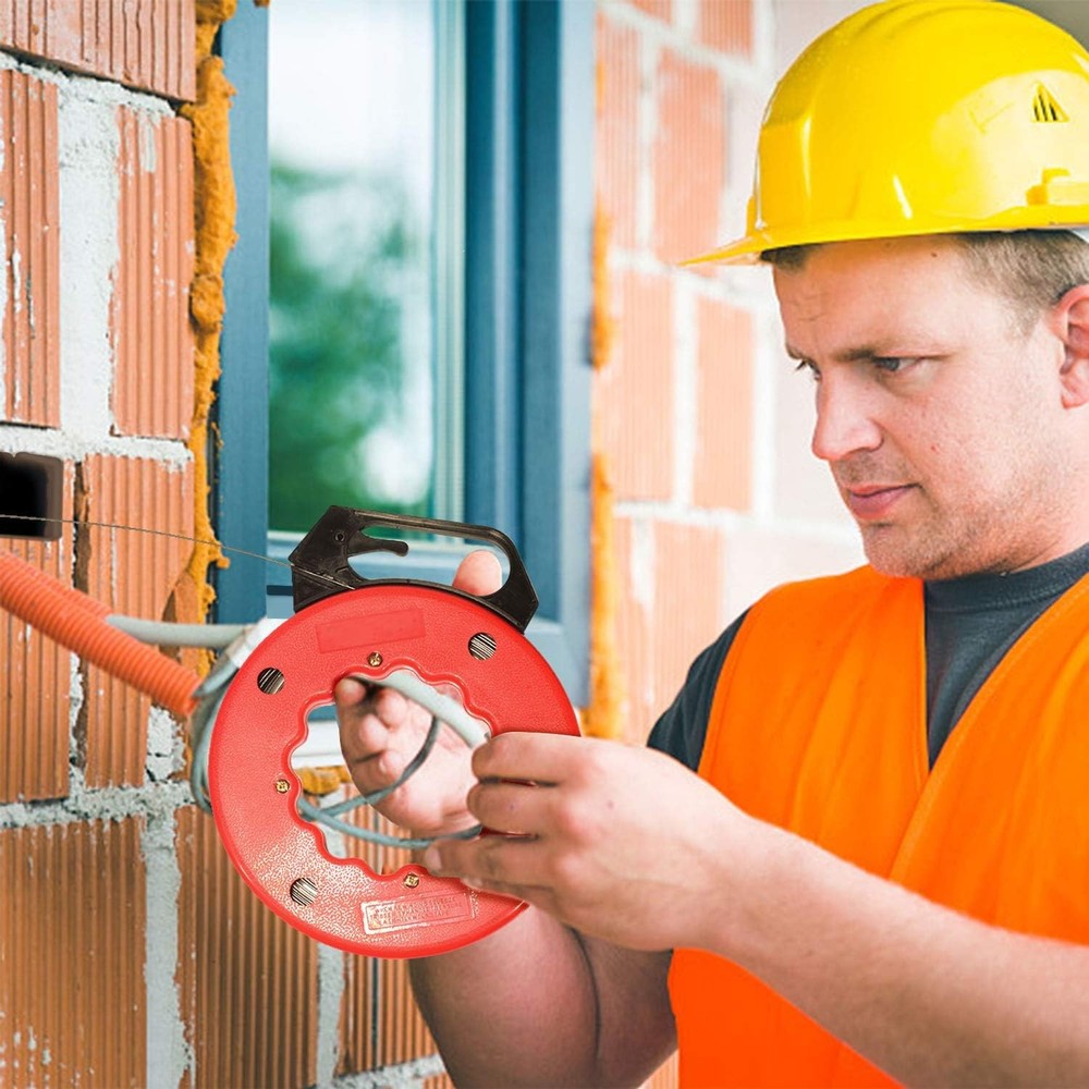 100 FT Fish Tape for Electric or Wire Puller Men Gift