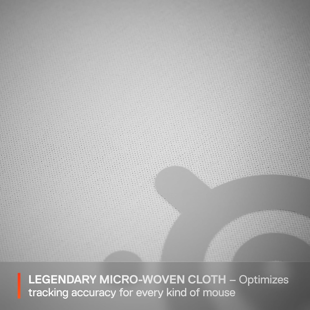 Steelseries Qck Cloth Gaming Mouse Pad - Exclusive Micro-Woven Surface - Optimiz