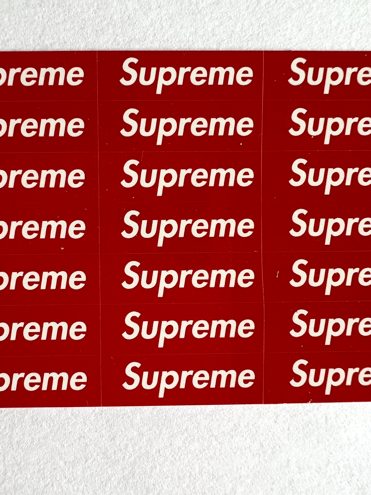 Supreme Mini Box Logo Sticker Sheet 100% Authentic SS24 Season