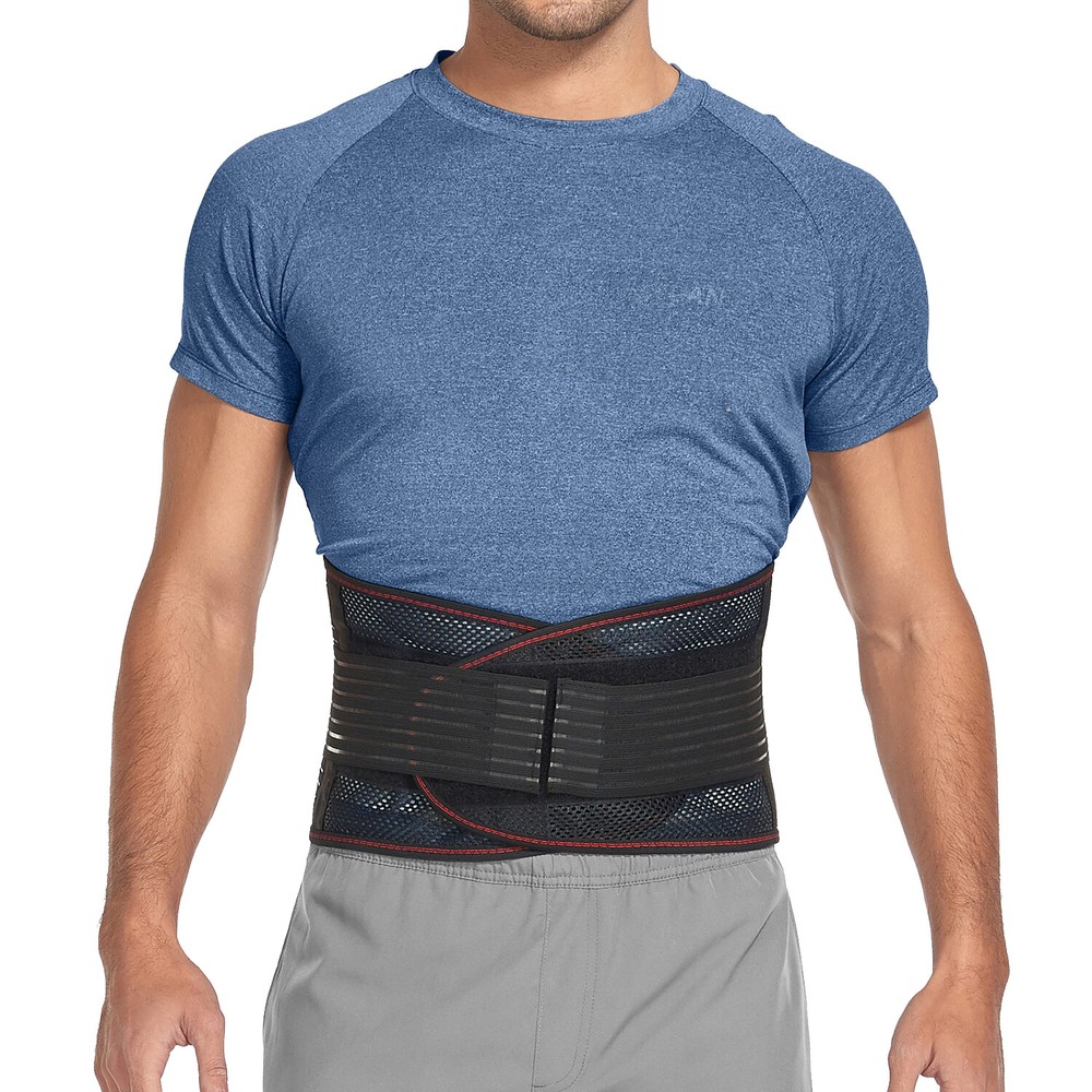Adjustable Back Support Brace for Lower Back Pain Relief Sciatica Lumbar Belt US
